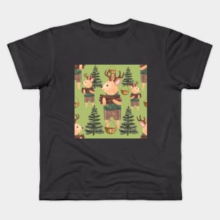 Deer in the Woods Kids T-Shirt